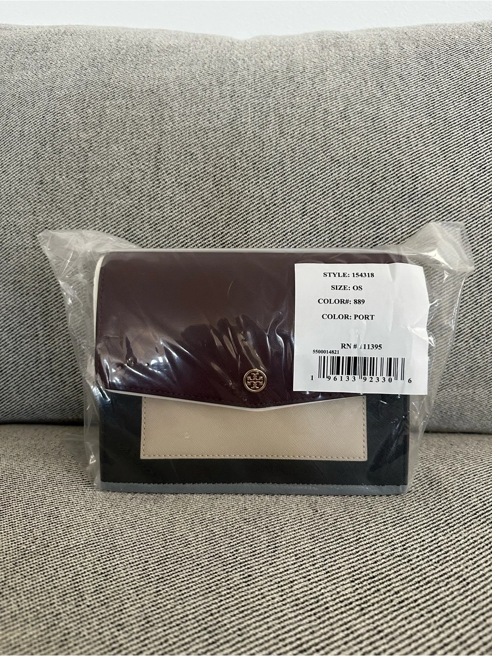 NWT Tory Burch Robinson Color-Block Convertible Shoulder Bag 154318